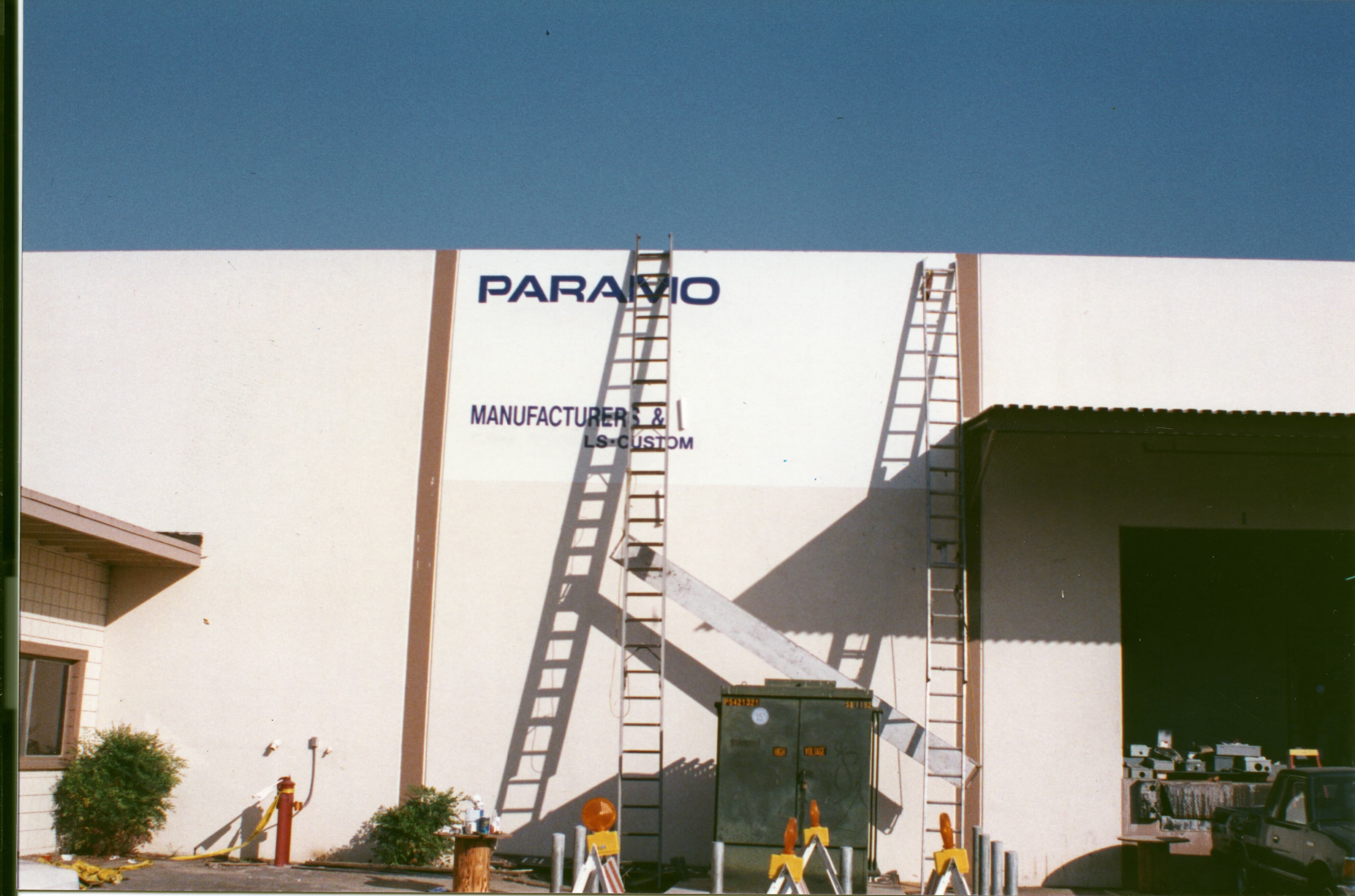 Paramount Global La Mirada Building with Ladder